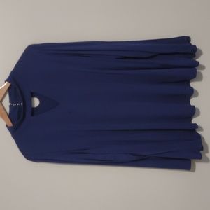 Premise Studio High Neck Top 3X Royal Blue